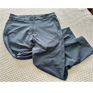 Lululemon Commission Pant Slim Mens 33x28 Warpstreme Blue Pants M5AF1S